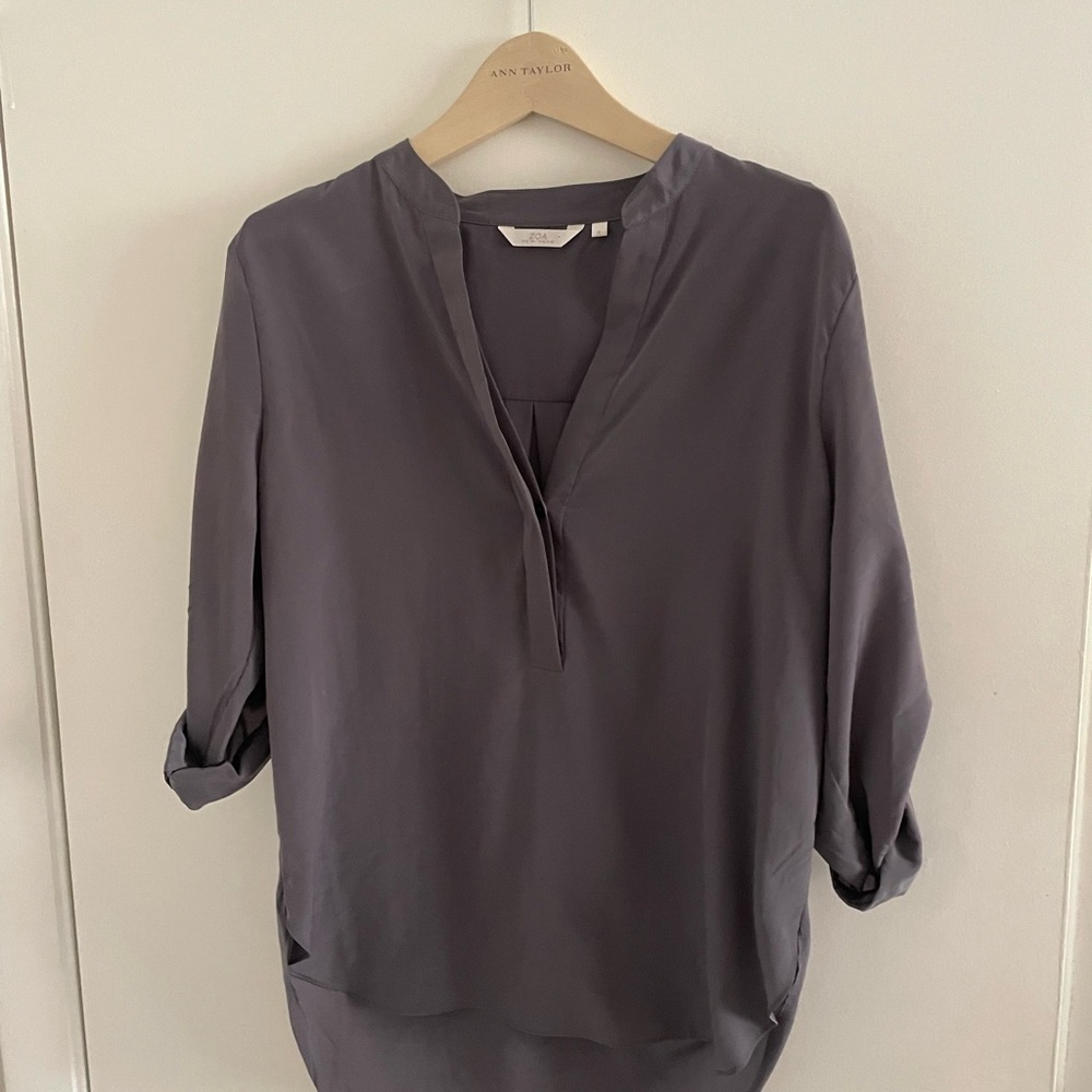 Zia NY Women's Charcoal Blouse